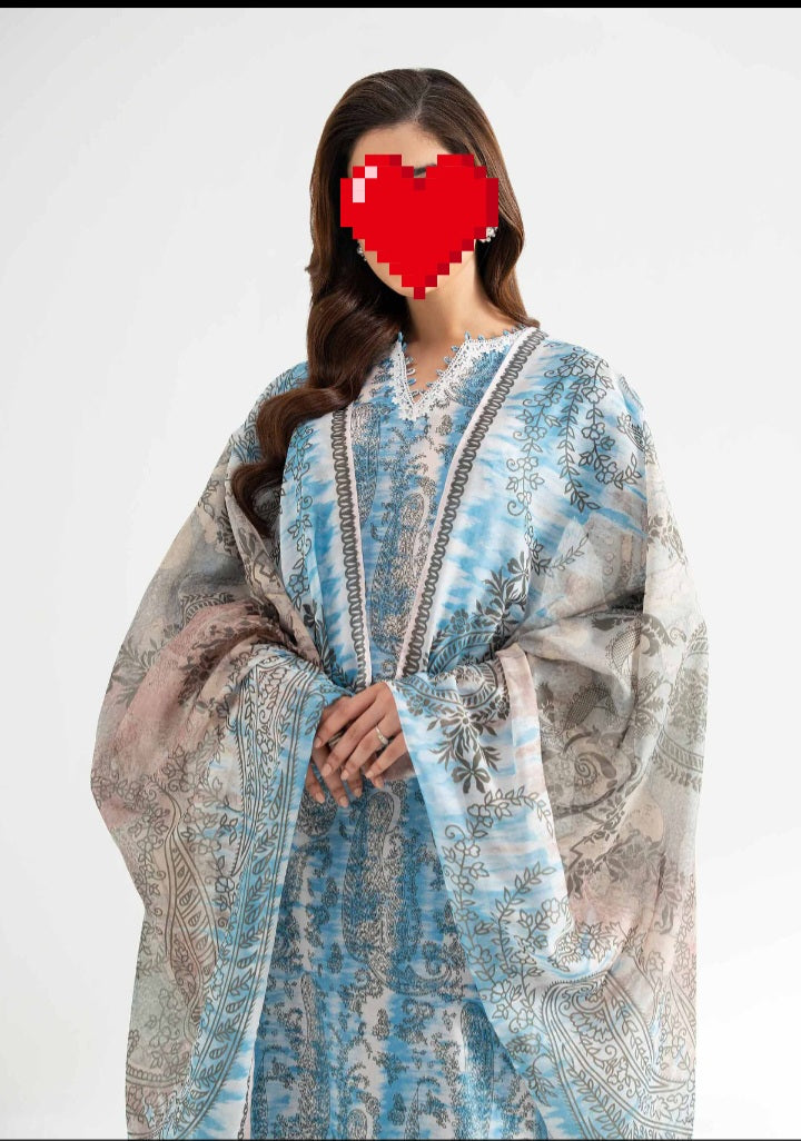 Original Nishat Linen Printed Lawn 3 Piece | HR BRANDS SALE MELA