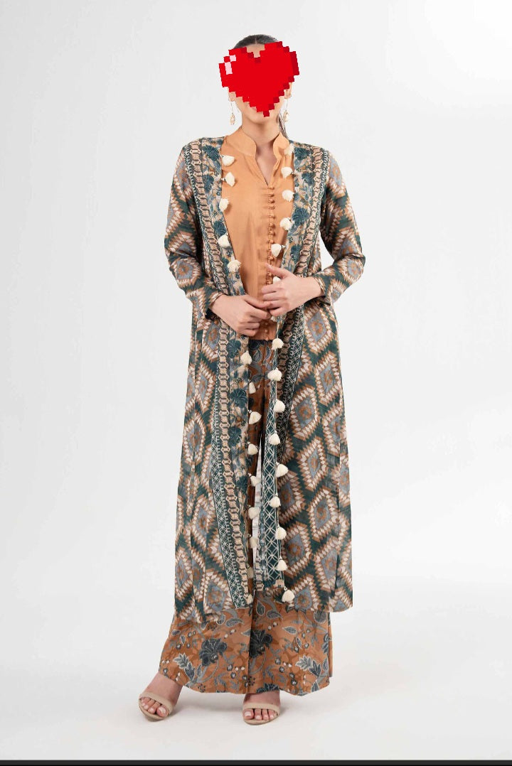 Original Nishat Linen Printed Lawn 3 Piece | HR BRANDS SALE MELA