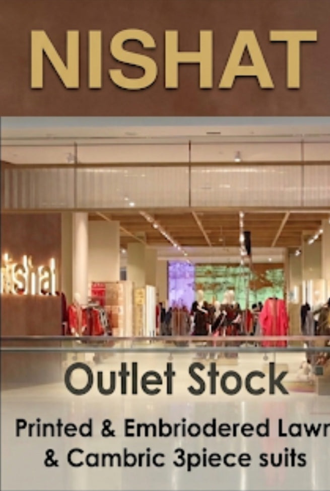 Original Nishat Linen Printed Lawn 3 Piece | HR BRANDS SALE MELA