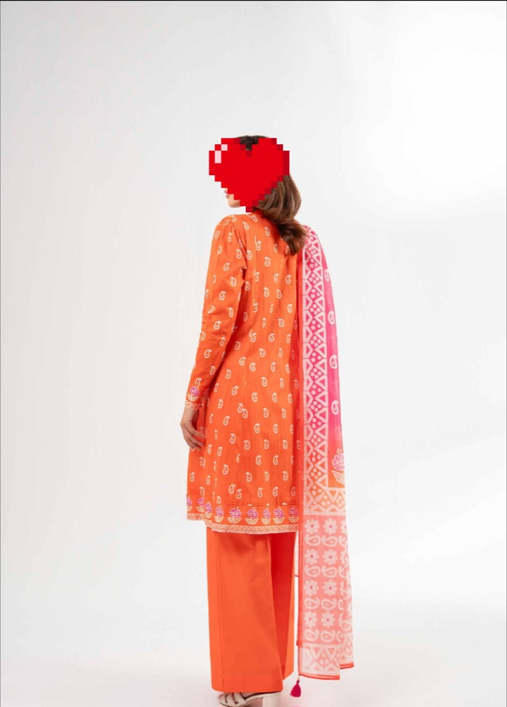 Original Nishat Linen Printed Lawn 3 Piece | HR BRANDS SALE MELA